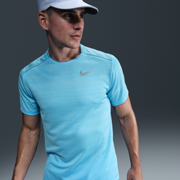 Nike Haut De Running À Manches Courtes Miler Pour Homme - Bleu