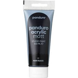 Panduro Acrylic akrylfärg, matt 100 ml – Mars black
