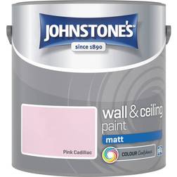 Johnstone's 2.5 Litre, Vinyl Interior Emulsion Wall Paint Pink Cadillac 2.5L