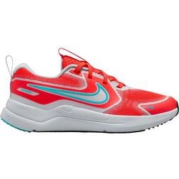 Nike Older Kids' Road Running Shoes - Bright Crimson/Pure Platinum/Black/Dusty Cactus