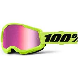 100% Strata 2 Crossglasögon Neongul Rosa
