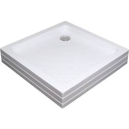 Hill Ceramic Ravak Duschkar Angela PU 90x90 Kvadratisk Vit Blank