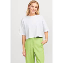 JJXX JXAndrea Loose SS Cropped TEE JRS - Bright White