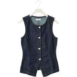 Gina Tricot Tailored Denim Vest - Indigoblå