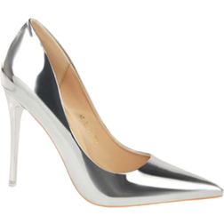Shein WomenÂ MetallicÂ PointÂ ToeÂ StilettoÂ HeeledÂ CourtÂ PumpsÂ 7.2Â PumpÂ PatentÂ Shoes