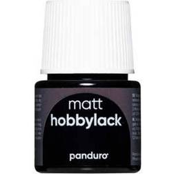 Panduro Hobbylack Matt 45 ml Black Svart
