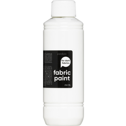 Panduro Fabric Paint 250 ml – hvid, dækkende tekstilfarve til mørkt stof