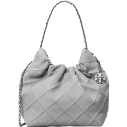 Tory Burch Mini Fleming Soft Hobo Bag - Gray
