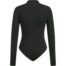 Shein Women Stand Collar Bodysuit With Long Sleeves MultiColor Knitted Suitable For Winter
