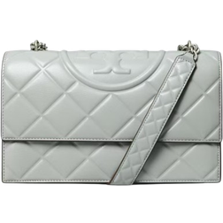 Tory Burch Fleming Convertible Shoulder Bag - Gray