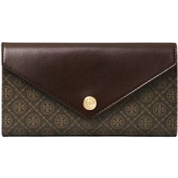 Tory Burch T Monogram Coated Canvas Envelope Wallet - French Press