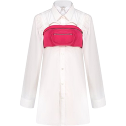 Úchè Double Collar Bumbag Shirt - White