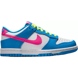 Nike Dunk Low Grade School Girls' Shoe - Blue/Hyper Pink