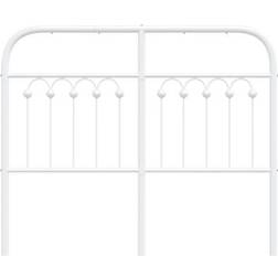 vidaXL Metal White 120 cm Headboard 120cm