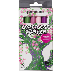 Panduro Limitless Marker S Japanese Spring Sæt Med 6 Penne