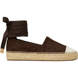 Tory Burch Cap-Toe Espadrille - Dark Cocoa/Ceramic Taupe