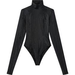 Úchè Turtleneck Bodysuit - Black
