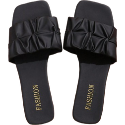 Shein Women Summer SlipResistant Flip Flops SoftSole Outdoor Beach Slippers Fashionable SquareToe Slippers