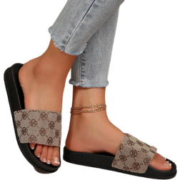 Shein New Arrival Women'S Cross-Border Fashionable Slip-On Slippers For Casual Wear, Outdoor Beach Sliders