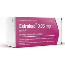 Estrokad Vagitorium 0.03mg 30 st Stolpiller