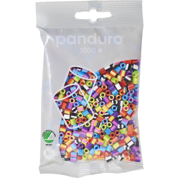 Panduro Rørperler Midi 1000 Stk Med Stribemix I Basisfarver Ø5 mm