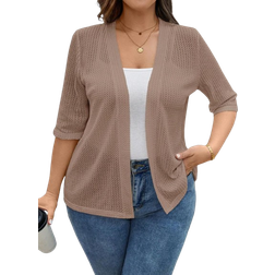 Shein Plus Fall Women Clothes Leopard Print Sleeve Everyday Casual Bomber Jacket Back To School Clothes For Autumn Winter