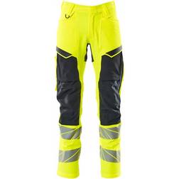 Mascot 19479-711 Kneepad Pockets Trousers - Hi-Vis Yellow/Dark Navy