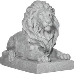 Northio Lion Veistos Säänkestävä Puutarhafiguuri Outdoor Ornament