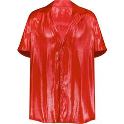 Úchè Satin Shirt - Red