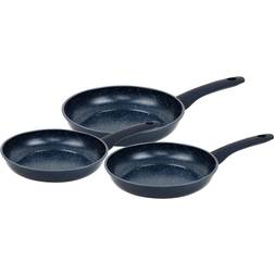 Herzberg 3 Sartenes Azul Juego de utensilios de cocina 3 Piezas