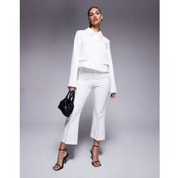 River Island Crop Flare Co Ord - White