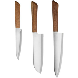 Anders Petter Concept Knivset 3 Delar Trähandtag Stål/Brun Knivset