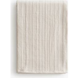 H&M I Bomuldsmusselin 180x250 Beige Sengetæppe Beige (250x180cm)