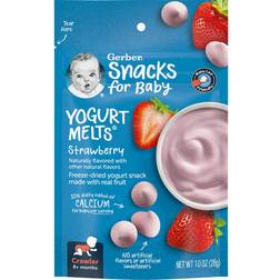 Gerber Snacks for Baby, Yogurt Melts, 8+ 1oz 1pack