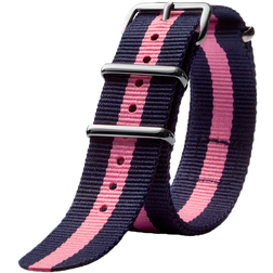 Triwa Nato 20MM Watch Strap - Pink/White/Blue