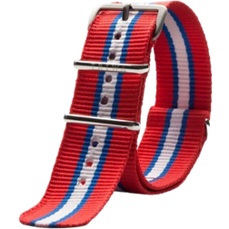 Triwa Nato 20mm Watch Strap - Blue/White/Red