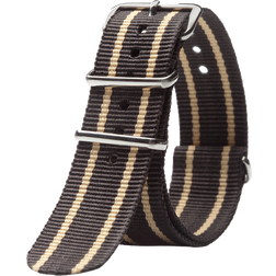 Triwa Nato 20mm Watch Strap - Black Stripes