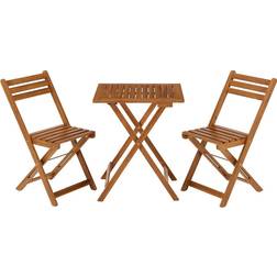 Juskys Balkonmöbel Set Café-Set, 1 Tisch einschl. 2 Stühle