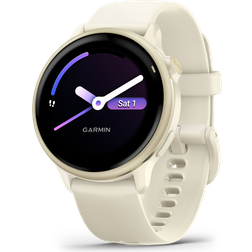 Garmin Vivoactive 6 AMOLED Smartwatch Bone Lunar Gold