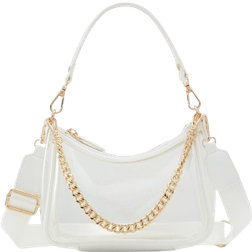 Aldo Liamax Synthetic Medium Shoulder Bag White Overflow
