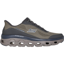 Skechers Glide-Step Sole Hands Free Slip-in Sneakers - Olivblad
