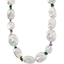 Pilgrim Rhythm Pearl Necklace Silverplated Dam Pärlhalsband one