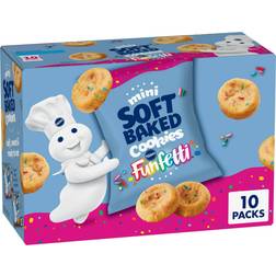 Pillsbury Funfetti Mini Soft Baked Cookies 10 Count 1oz 10pack
