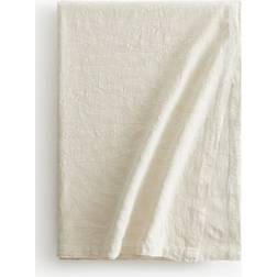 H&M Jacquard-Weave 55 x 126 Tablecloth Beige (320x140cm)