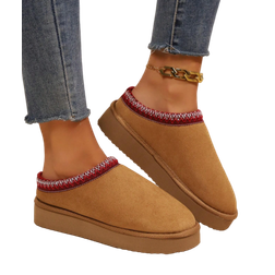 Shein Womens Low Top Indoor Comfy Slippers Winter Warm Shoes