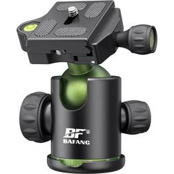 Bafang Tripod Ballhead 360 Degrees Panoramic Camera Ball Head with 1/4 Inch Quick Release Plate Double Black