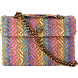 Kurt Geiger Kensington Bag - Rainbow Woven Shoulder Bag - Multi-Coloured