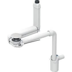 Geberit CLOU avløpsventil 32mm m/vannlås m/plugg m/løftestang messi