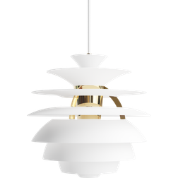 Louis Poulsen PH Snowball Soft White Messing Pendelleuchte ∅ 40cm