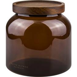 Mette Ditmer Luna Vorratsglas mit Deckel small 13 cm Brown Küchenbehälter 1.2L